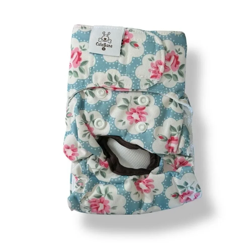 Cutebone Female Dog Wrap Diapers Washable Sz S